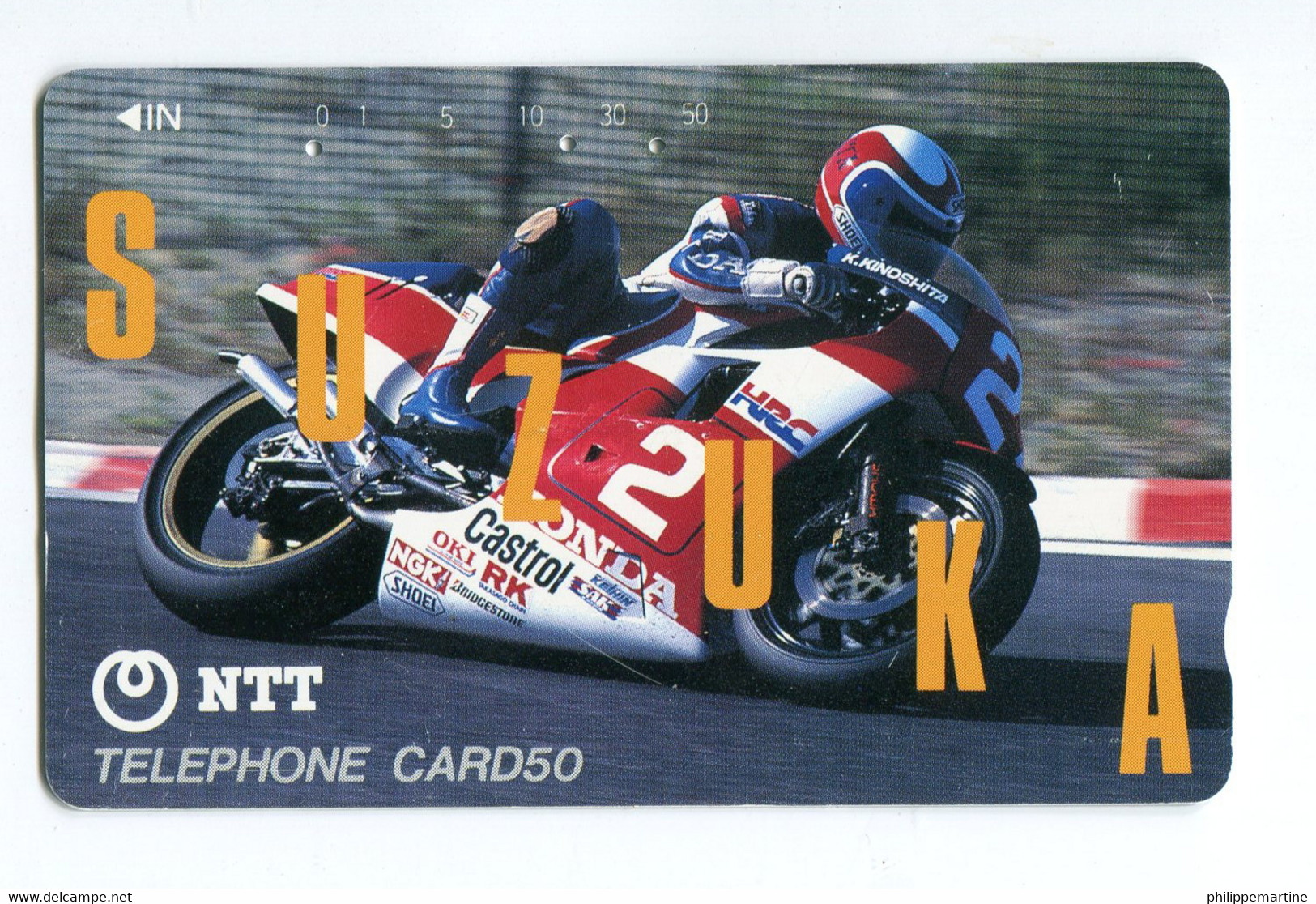 Télécarte NTT - Moto (Suzuka) - 290-402 - Motos