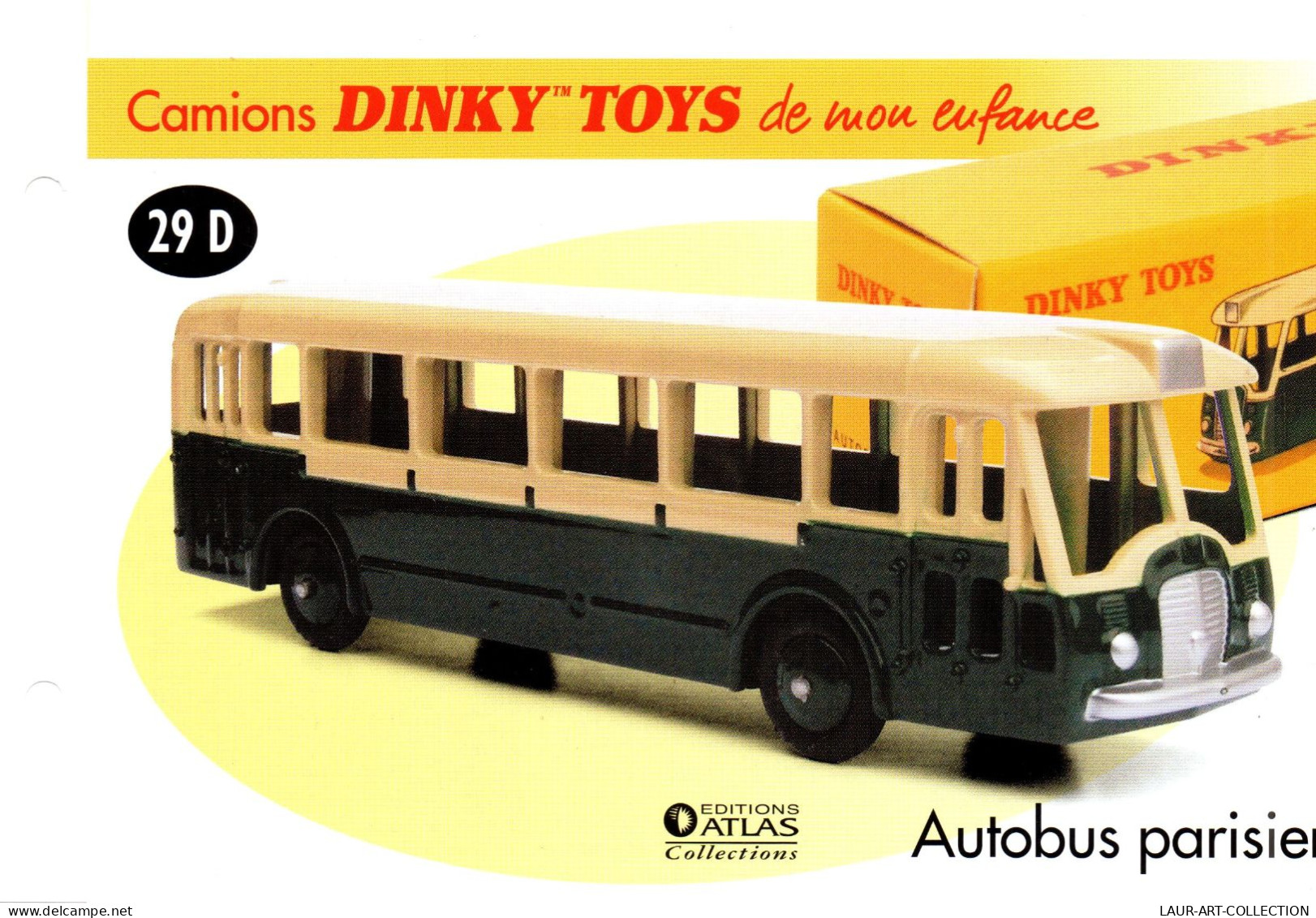 DINKY TOYS CAMIONS: REF 29D AUTOBUS PARISIEN - FICHE TECHNIQUE - Catálogos