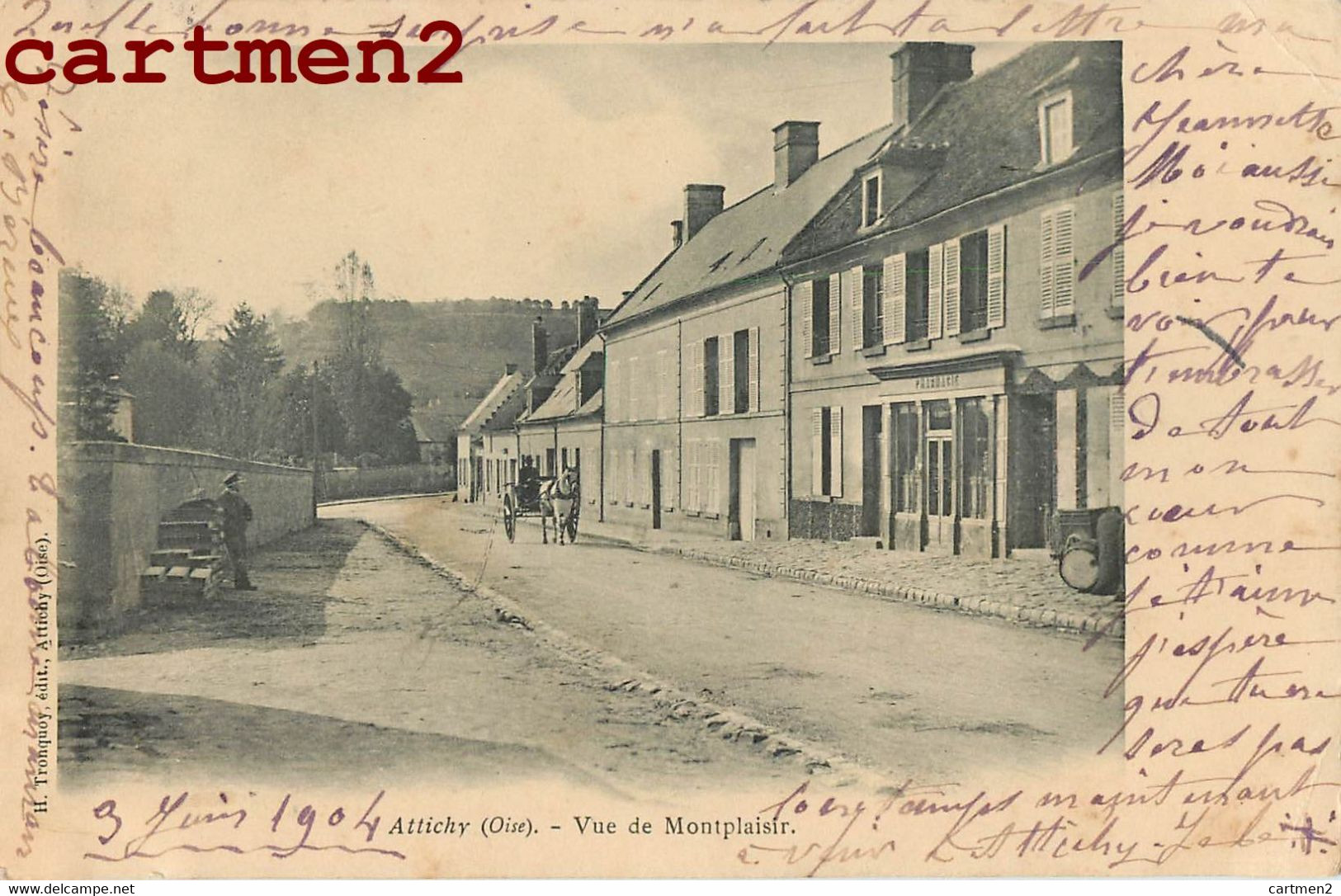 ATTICHY VUE DE MONTPLAISIR 1900 OISE 60 - Attichy