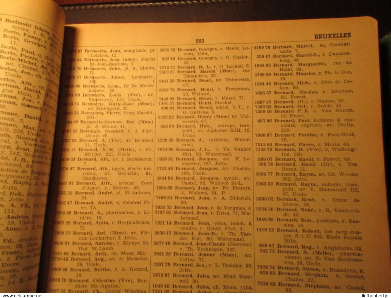Listes Des Comptes De Chèques Postaux - Lijst Der Postcheckrekeningen - 1949 - 2 Delen - Adressenlijsten - Genealogie - Geschichte