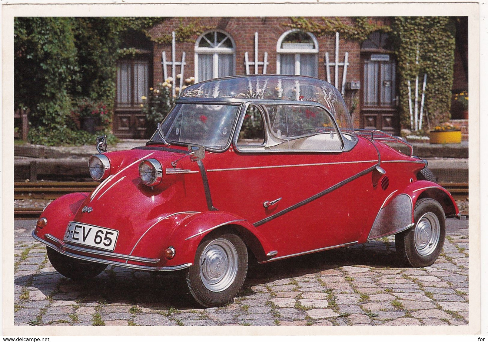 Automobile : Voitures De Tourisme : " MESSERSCHMITT TIGER " -  Année 1955  -  C.p.m. - - Turismo