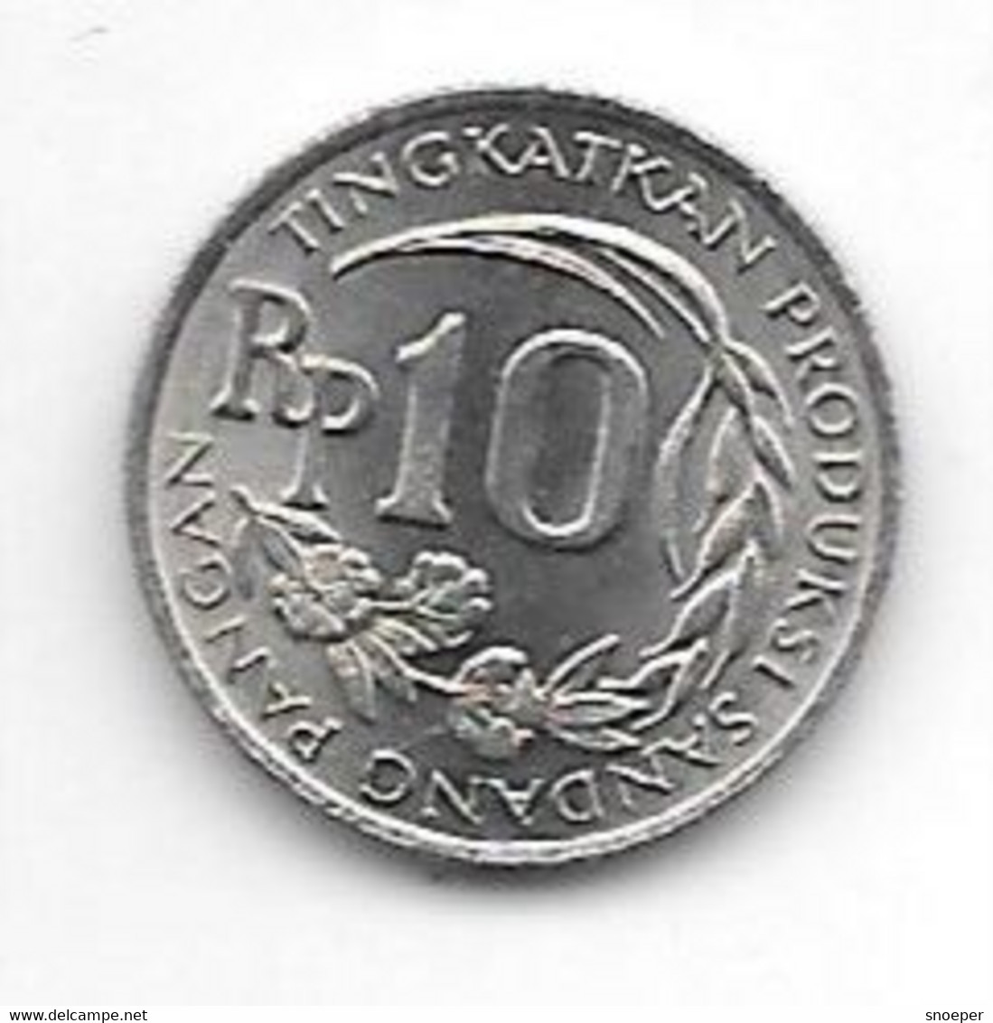 *indonesia 10 Rupiah 1971 Km 33  Bu/ms65 - Indonesia