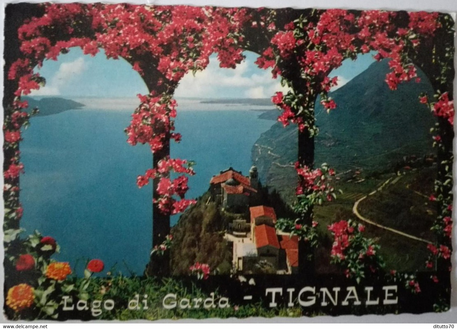 Tignale - Lago Di Garda - Veduta Di Monte Castello - Formato Grande Viaggiata – E 17 - Altri & Non Classificati