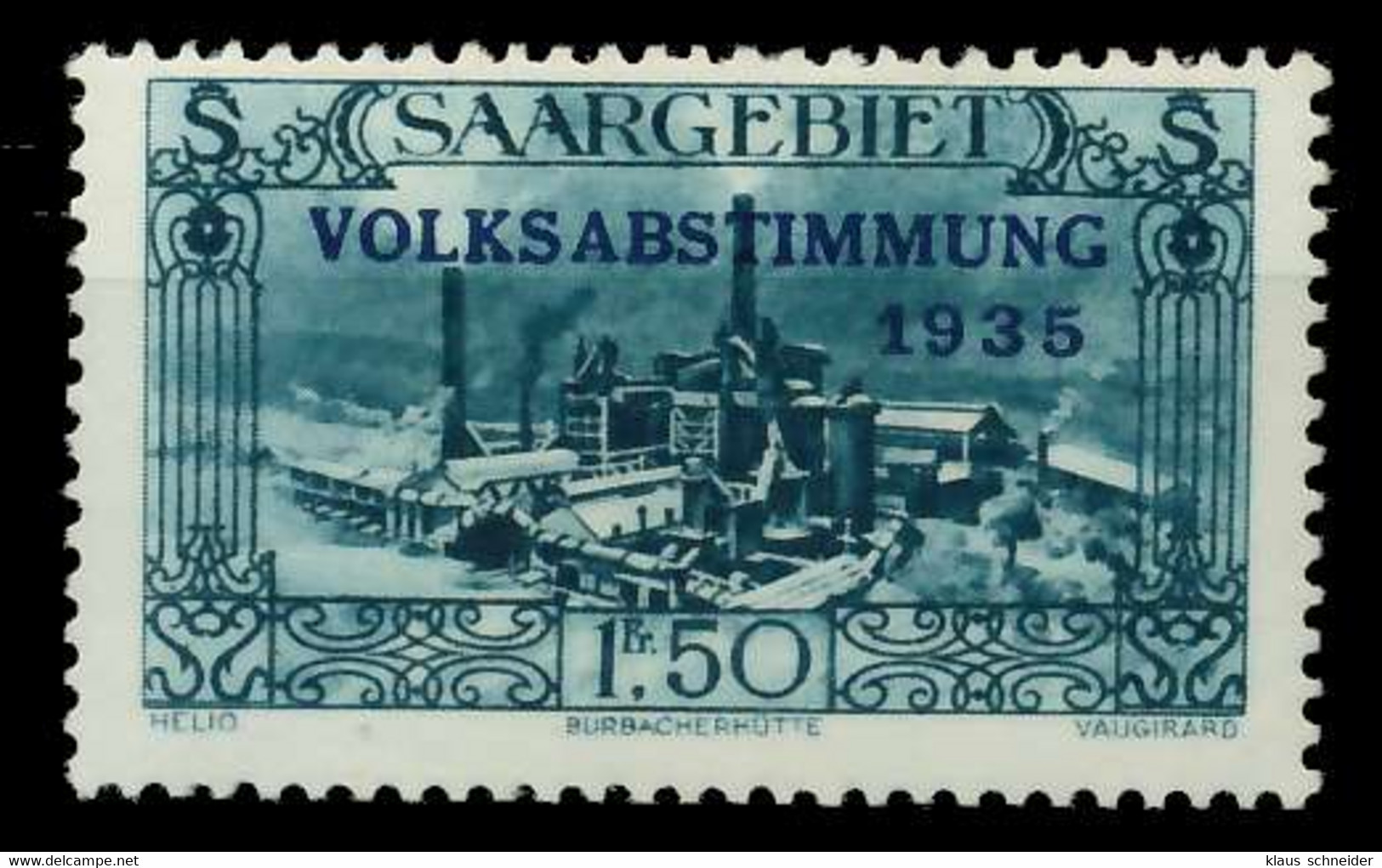 SAARGEBIET 1934 Nr 190 Postfrisch X7DA60E - Unused Stamps