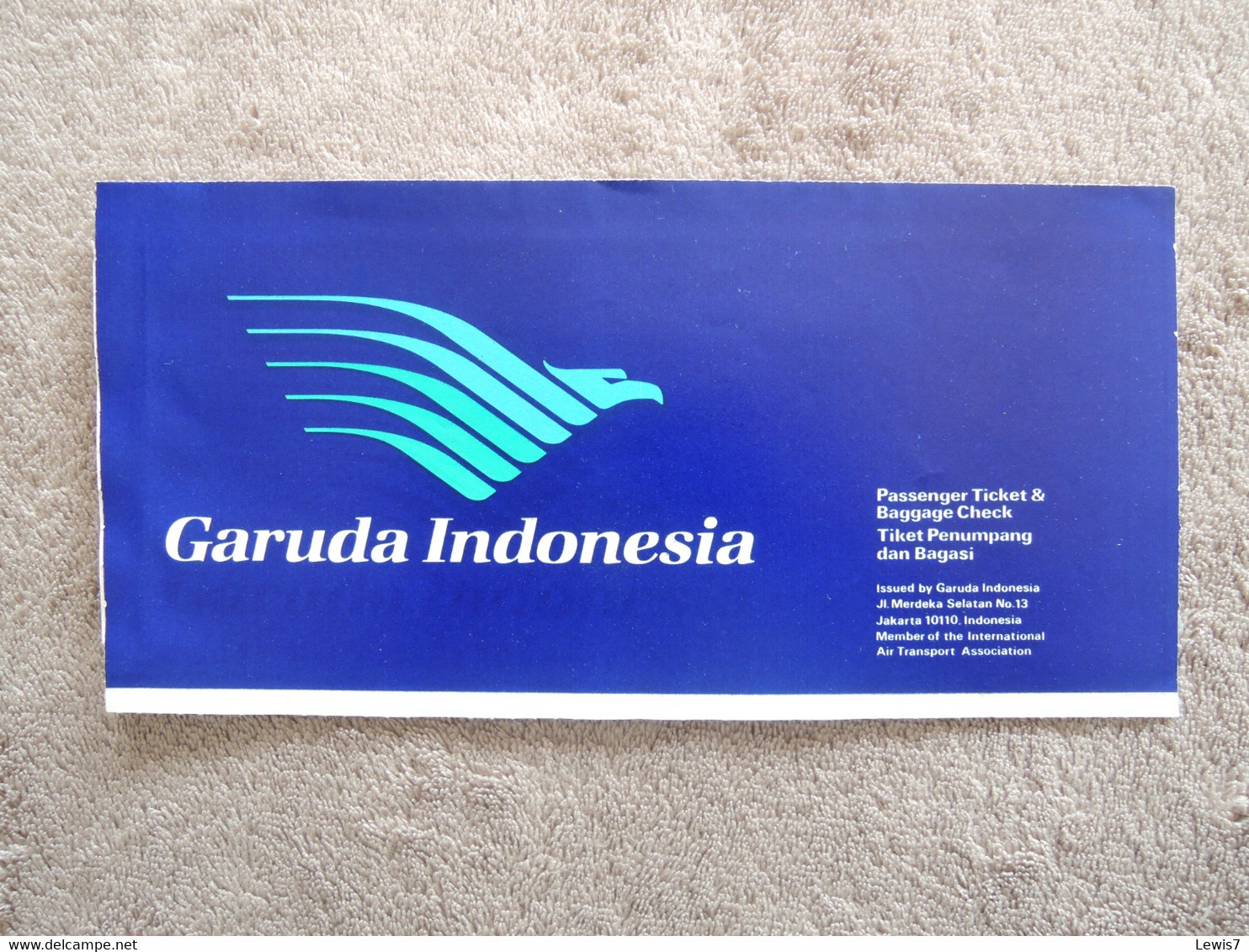 TICKET : GARUDA INDONESIA 1993 - Tickets