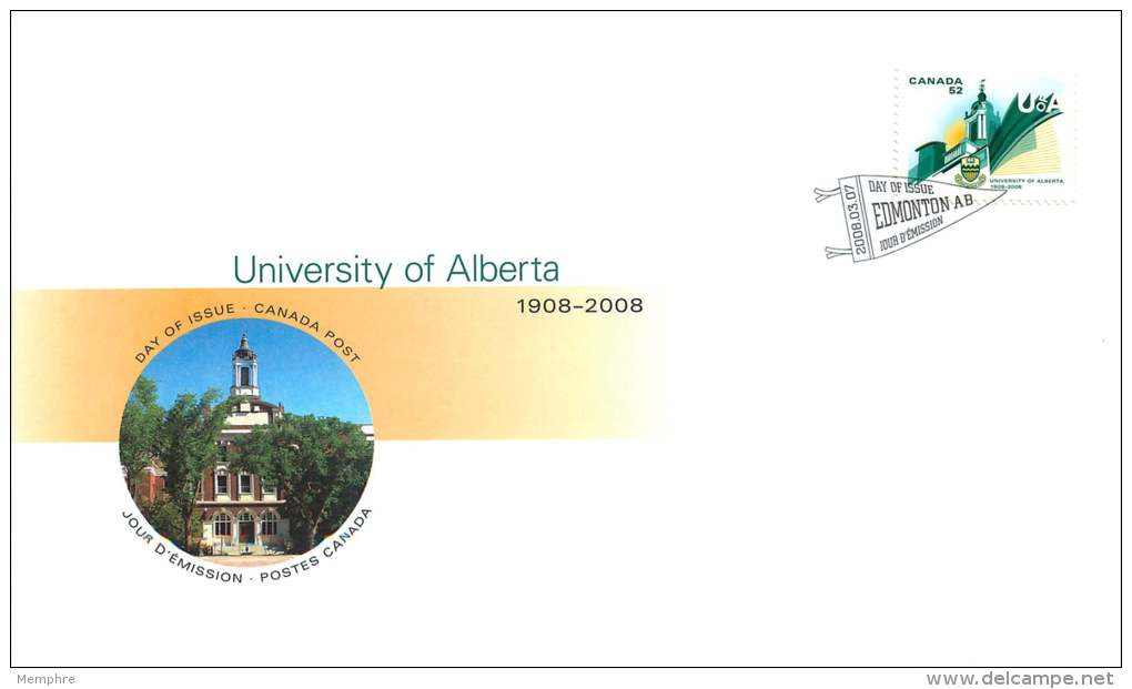 2008   University Of Alberta  Sc 2263  Single From Booklet - 2001-2010