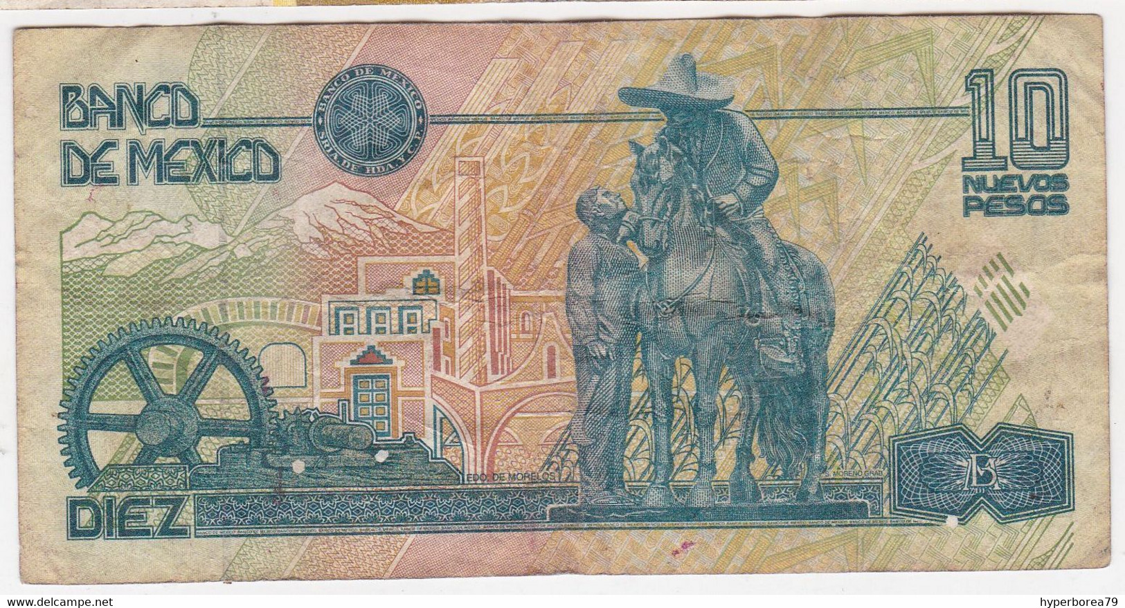 Mexico P 99 - 10 Nuevos Pesos 10.12.1992 - Fine+ - Mexico