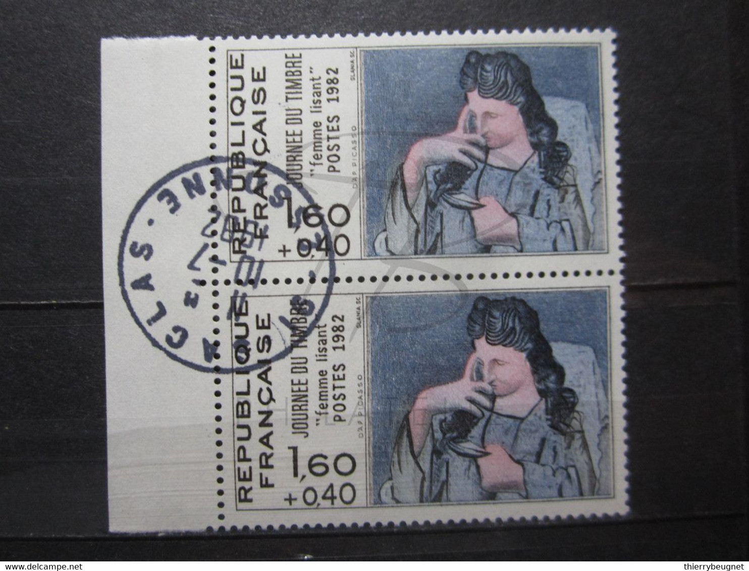 VEND BEAUX TIMBRES DE FRANCE N° 2205 EN PAIRE + BDF , OBLITERATION " SACLAS " !!! - Other & Unclassified