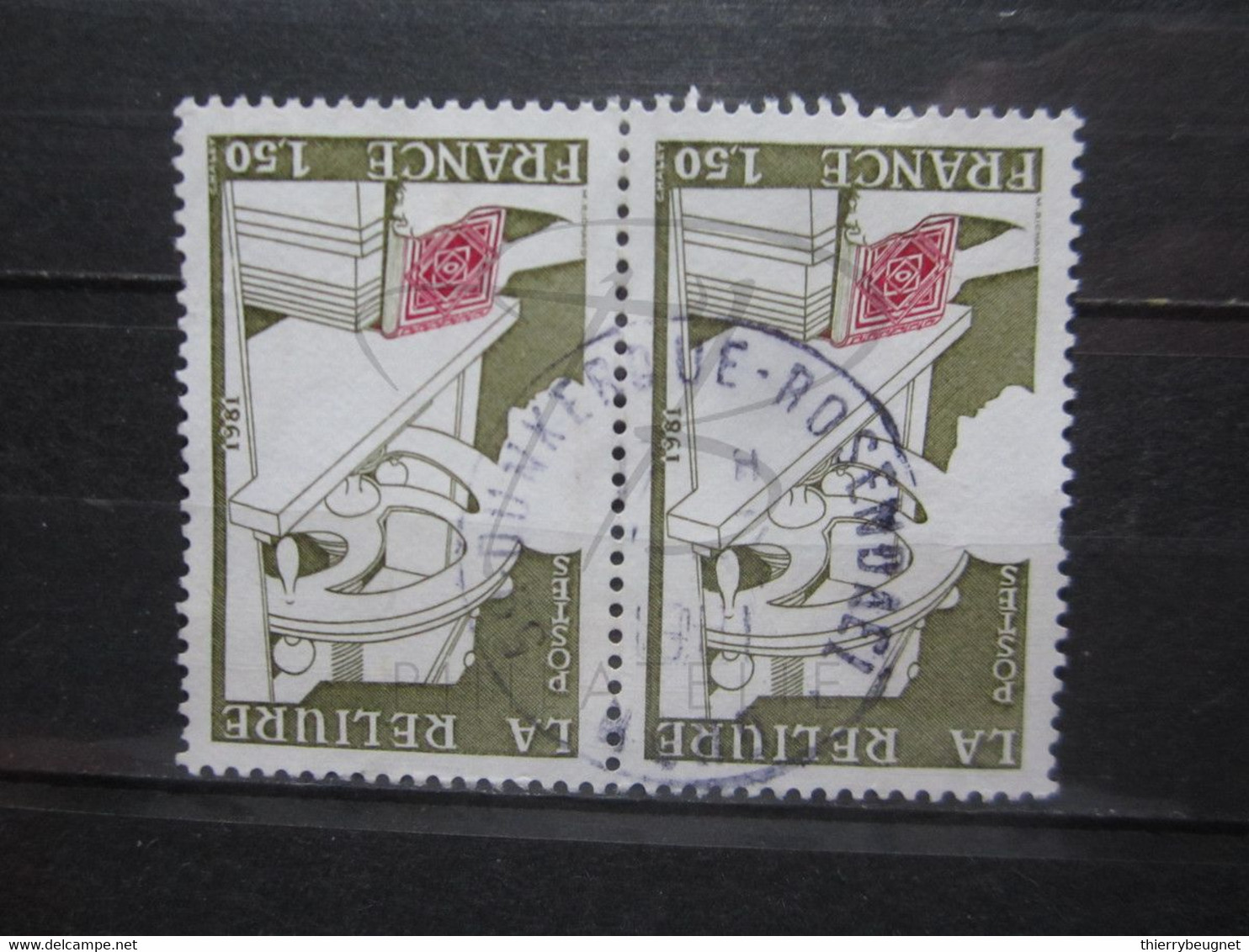 VEND BEAUX TIMBRES DE FRANCE N° 2131 EN PAIRE , OBLITERATION " DUNKERQUE-ROSENDAEL " !!! - Andere & Zonder Classificatie