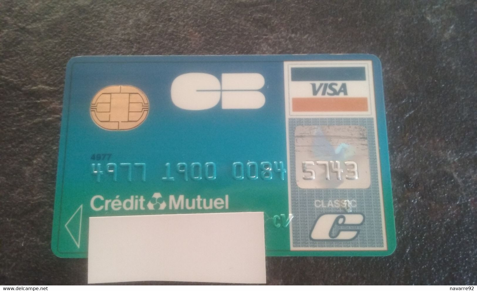 ANCIENNE CARTE A PUCE BANCAIRE CREDIT MUTUEL ANNEES 90 !!! - Disposable Credit Card