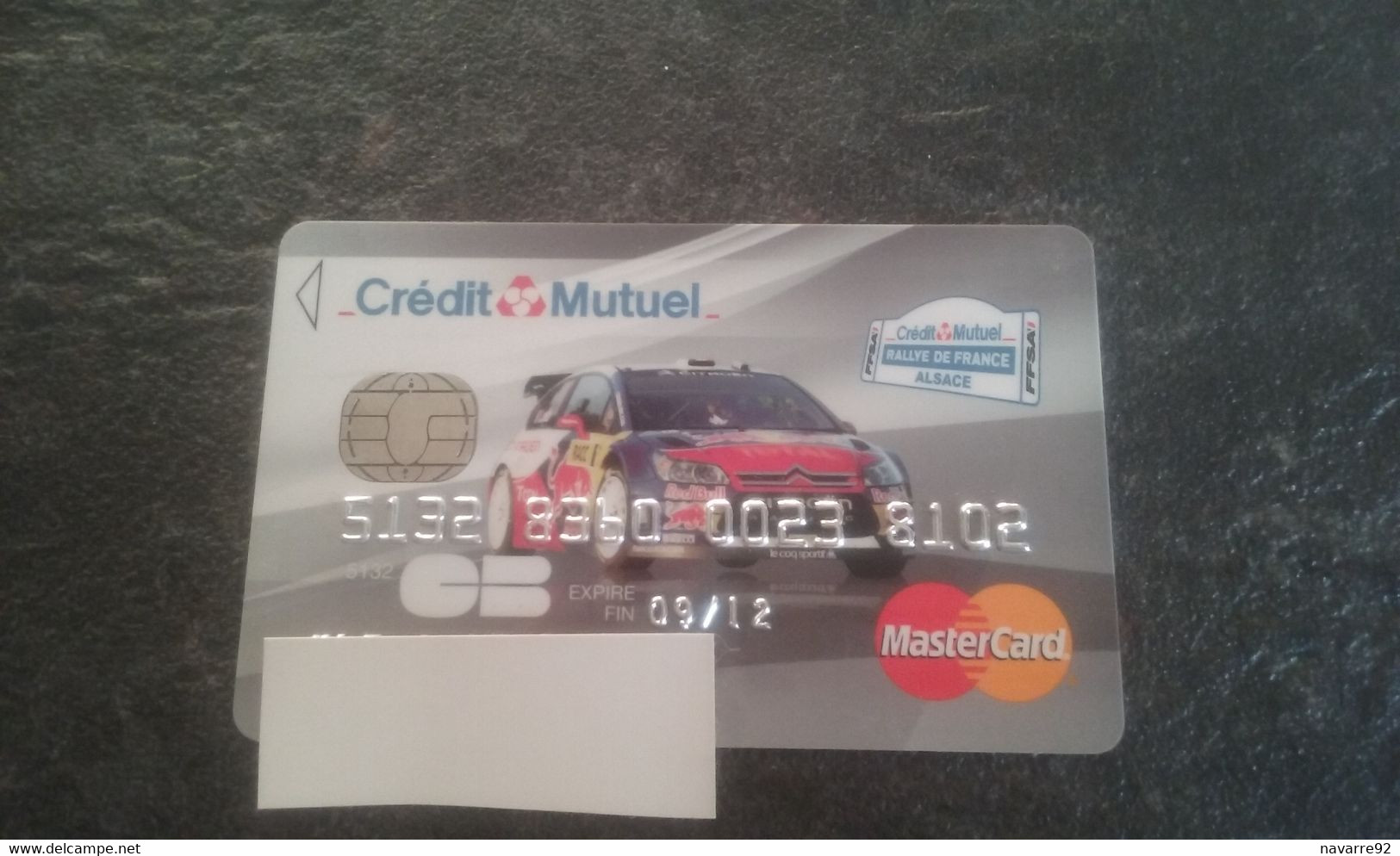 CARTE A PUCE BANCAIRE CREDIT MUTUEL VOITURE CITROEN DE RALLYE !!! - Einmalgebrauch