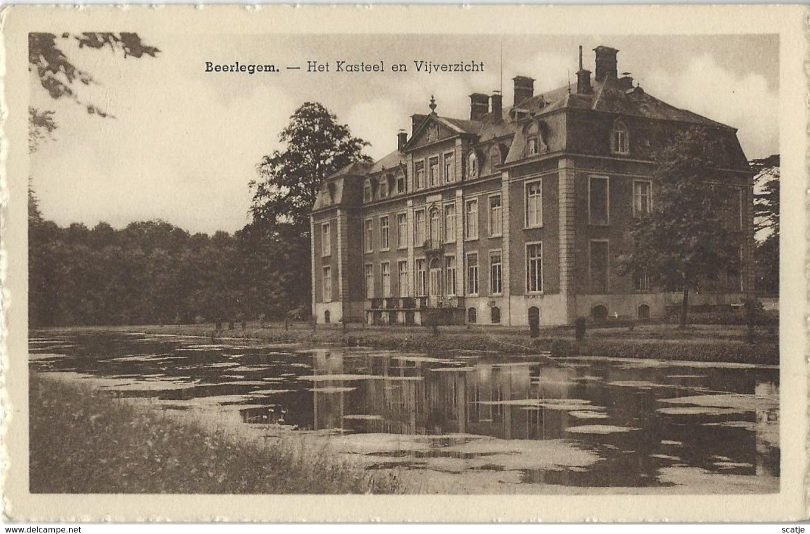 Beerlegem.   -   Het Kasteel En Vijverzicht - Zwalm