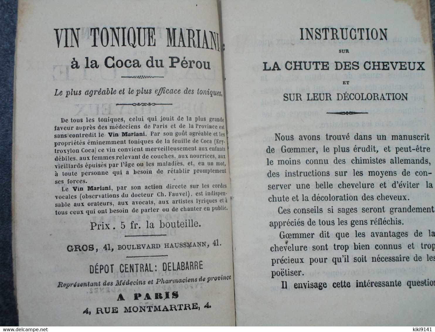 Instruction Sur La Chute Et La Décoloration Des CHEVEUX (48 Pages) - Livres