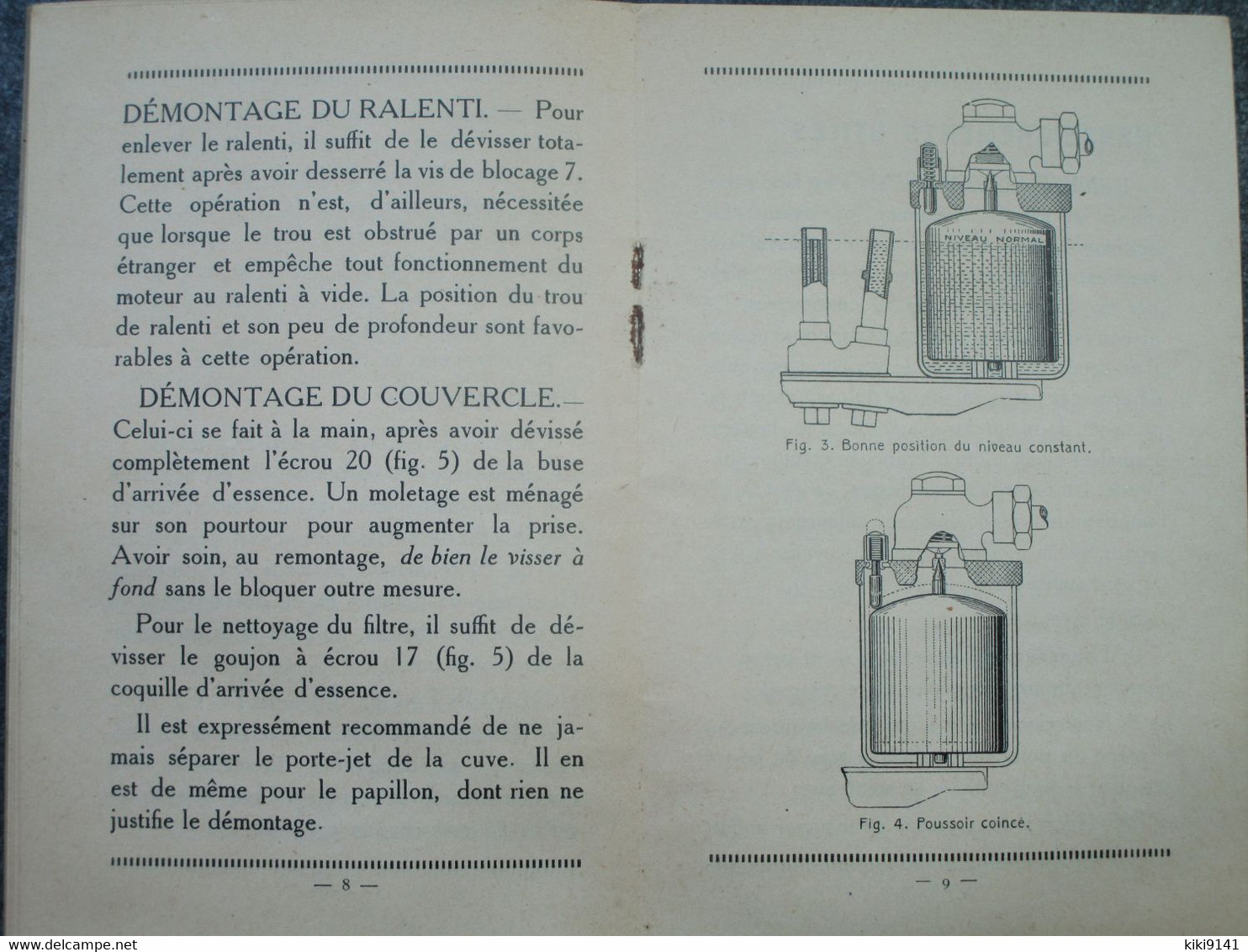 CARBURATEUR ZENITH Série M - Installation-Réglage-Entretien (16 Pages) - Cars