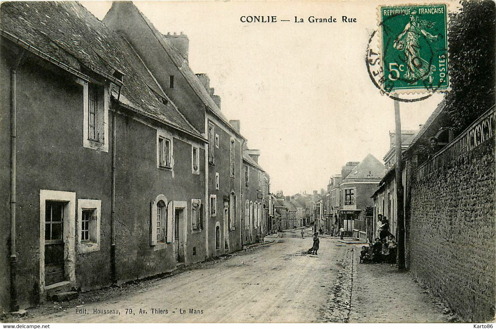 Conlie * La Grande Rue * Débit De Tabac - Conlie