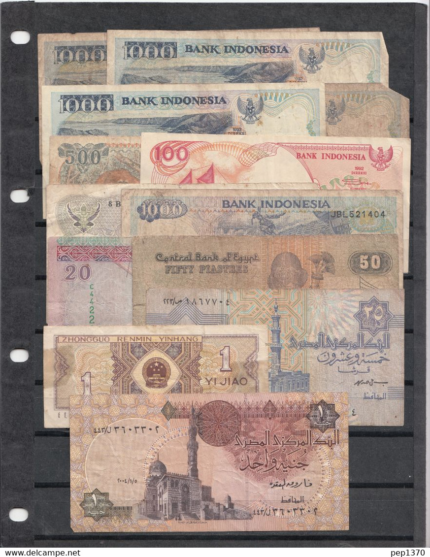 LOTE DE 13 BILLETES ASIATICOS - Other - Asia