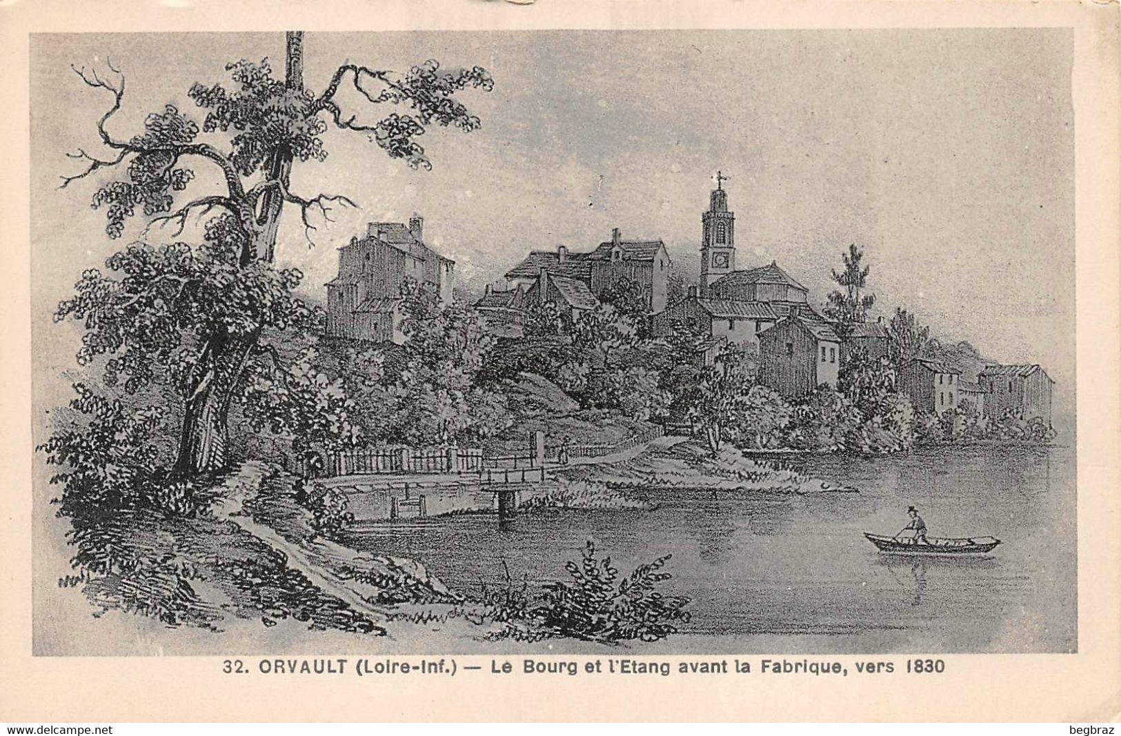 ORVAULT     BOURG ET ETANG VERS 180 - Orvault