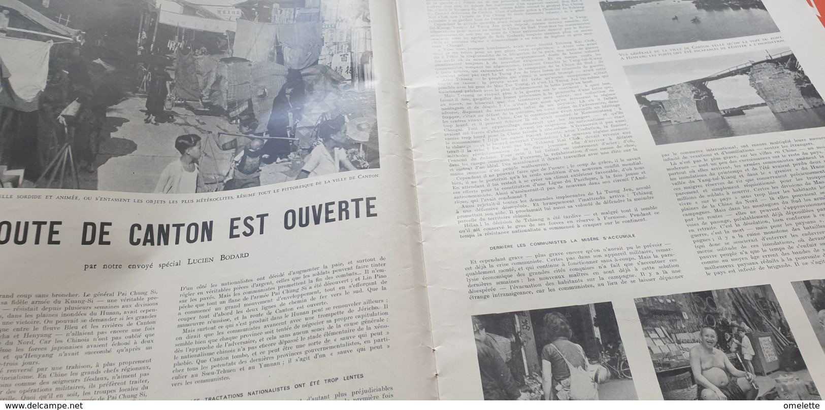 ILL 49/ LECLERC /CESTAS OBSEQUES /STALINE TITO /CHINE BODARD CANTON/MAROC CAID /BARCELONE CORRIDA /SLALOM NAUTIQUE - 1900 - 1949