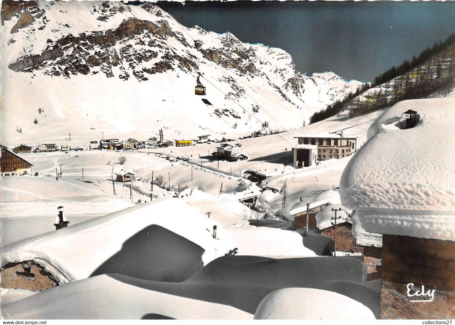 73-VAL-D'ISERE- DEPART DU TELEFERIQUE POUR LES PISTES DE BELLEVARDE - Val D'Isere