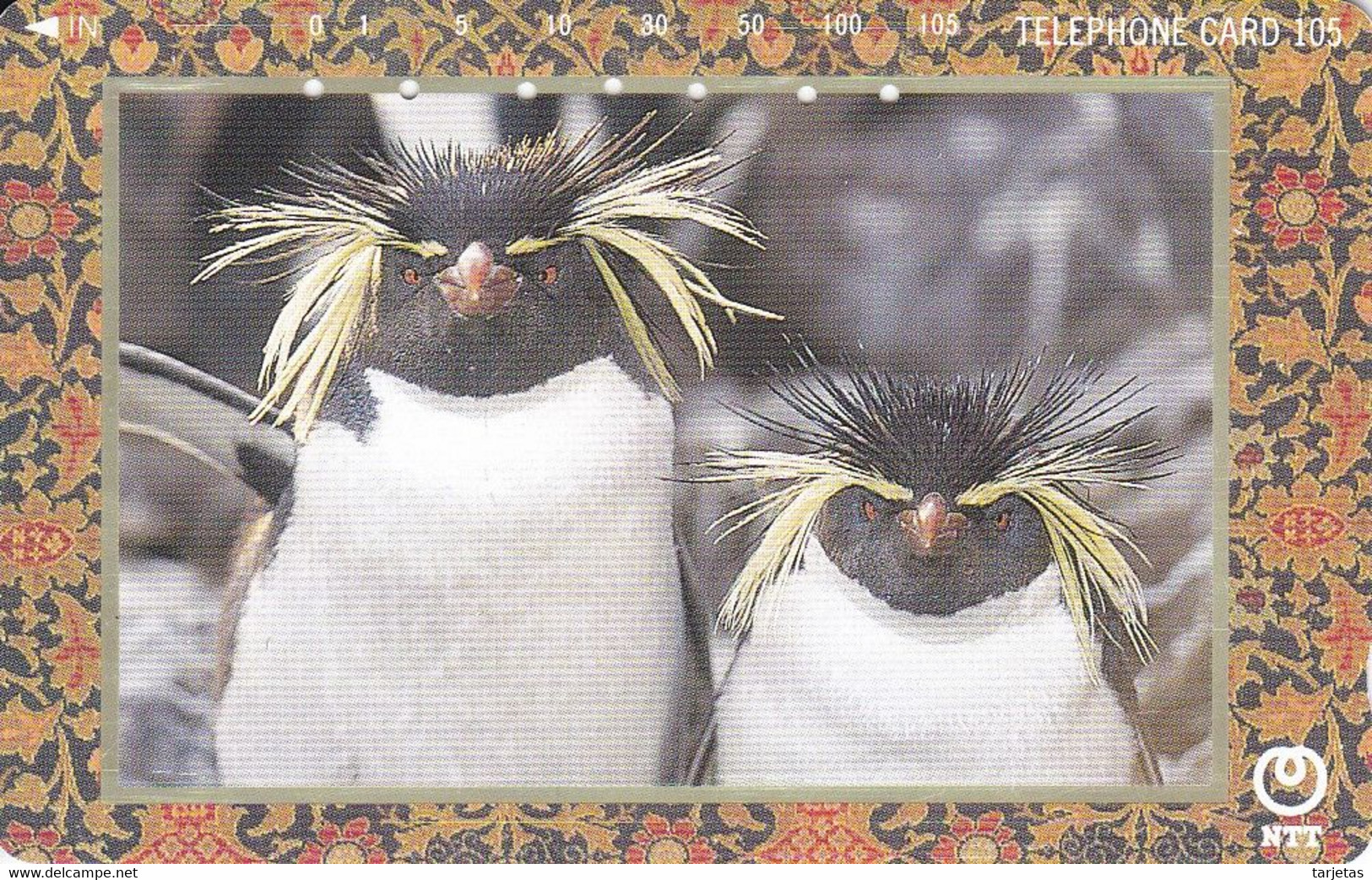 TARJETA DE JAPON DE DOS PINGUINOS (PENGUIN) - Pinguïns & Vetganzen