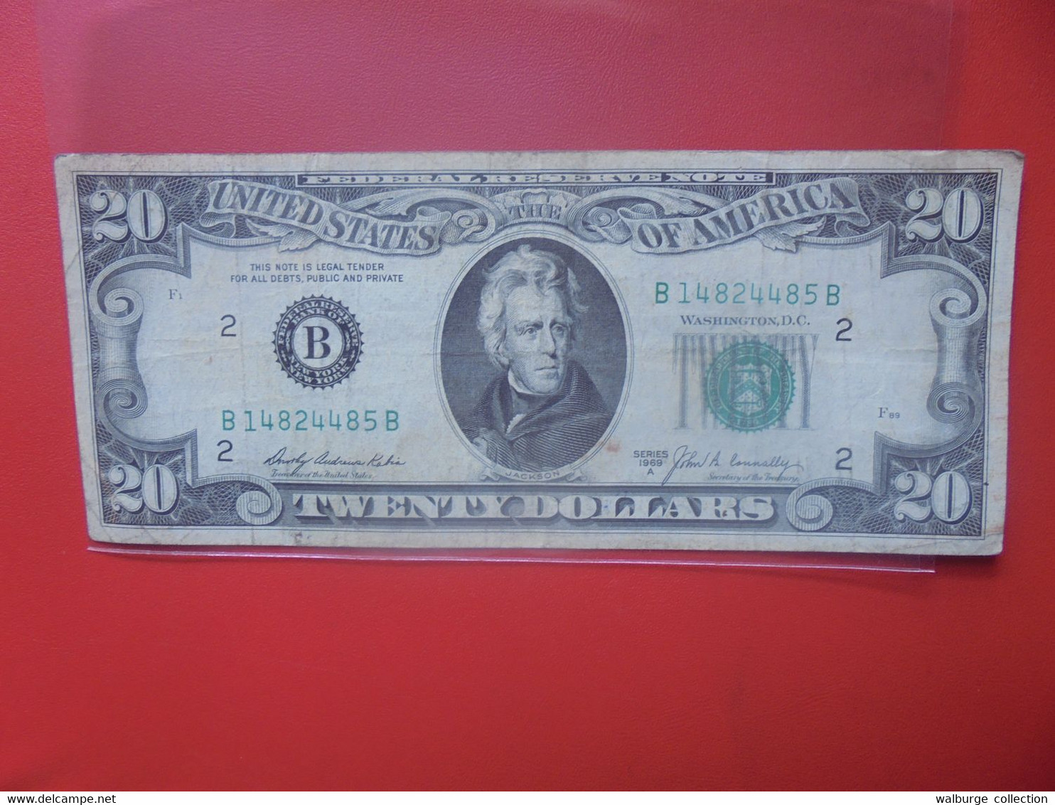 U.S.A 20$ 1969 Petit A "B" Circuler - Biljetten Van De  Federal Reserve (1928-...)
