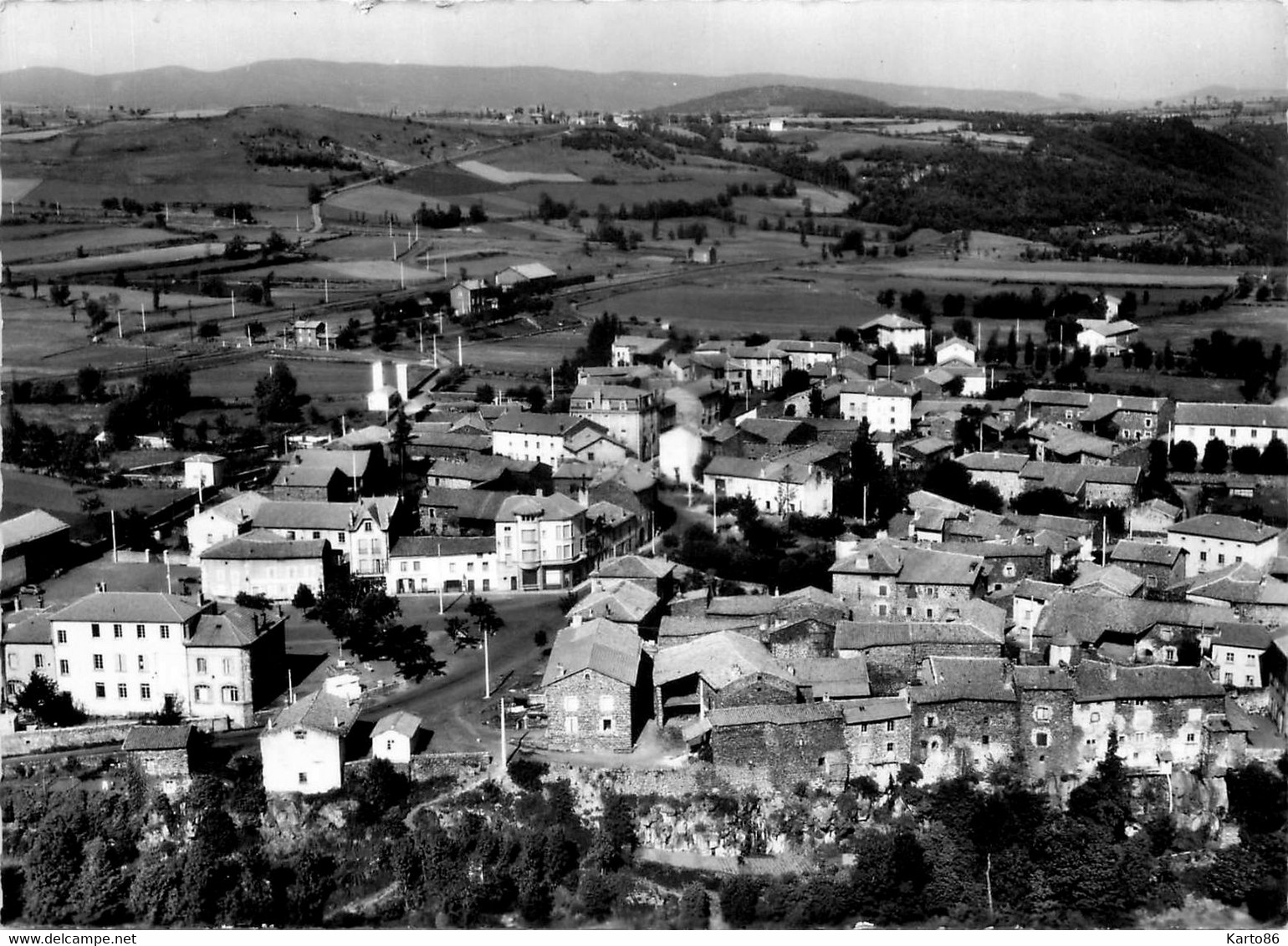 Solignac Sur Loire * Vue Générale Aérienne De La Commune - Solignac Sur Loire