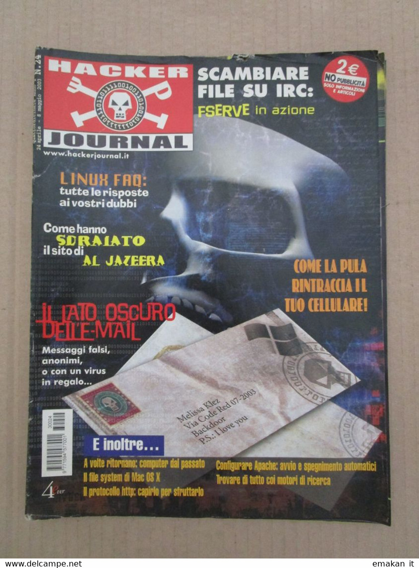 # HACKER JOURNAL N 24 MOLTI ALTRI NUMERI DISPONIBILI - Mode