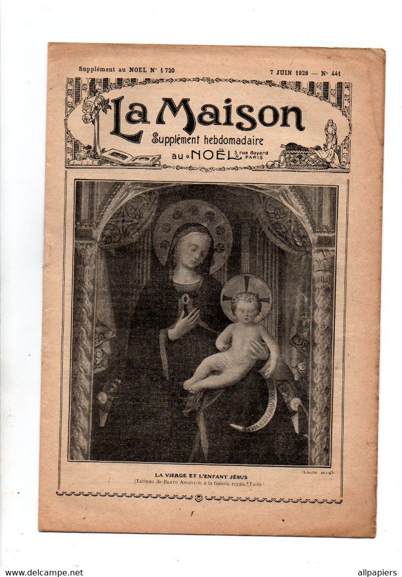 Supplément Hebdomadaire Au Noel N°1720 La Maison N°441 La Première Confession - Saint-Cyr Au Cours Du XVIIIe Siècle - 1900 - 1949