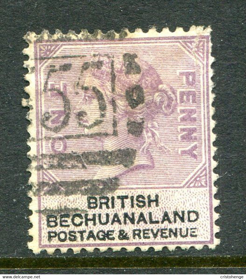 British Bechuanaland 1888 QV - 1d Lilac & Black Used (SG 10) - 1885-1895 Crown Colony
