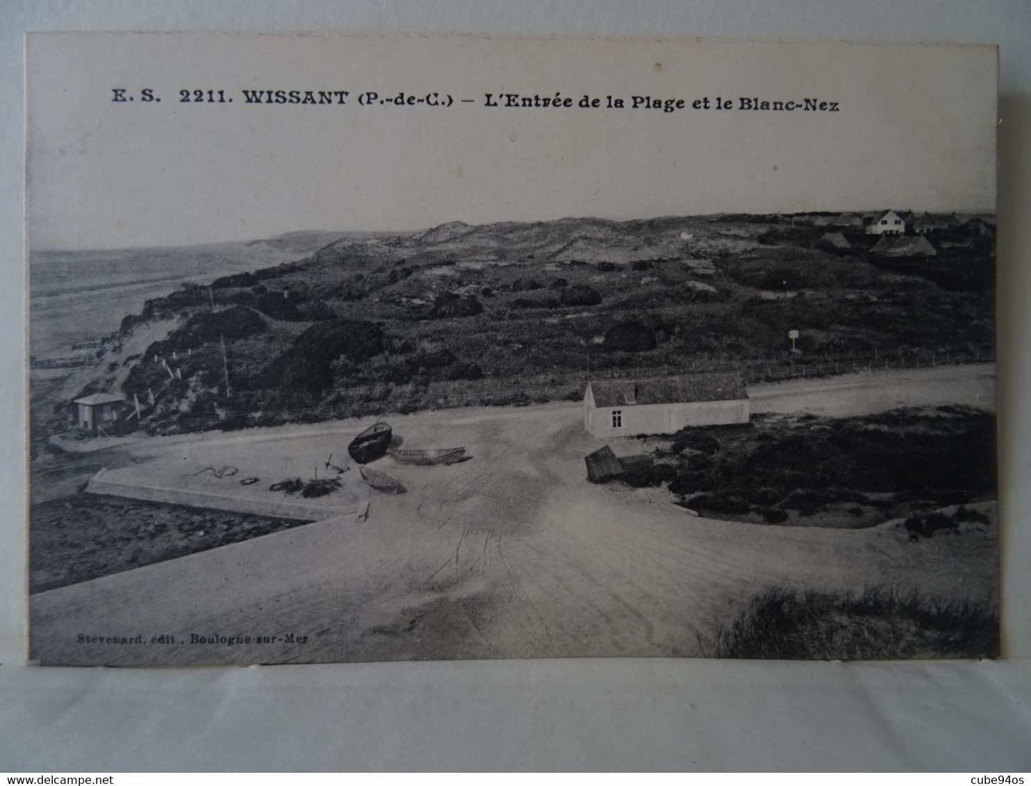 CPA WISSANT--L'ENTREE DE LA PLAGE ET LE BLANC-NEZ. - Wissant