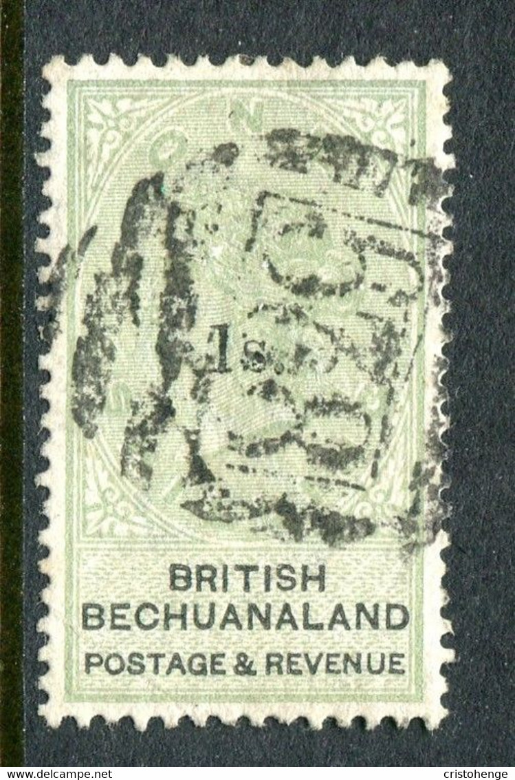 British Bechuanaland 1888 QV Surcharges - 1/- On 1/- Green & Black Used (SG 28) - 1885-1895 Colonie Britannique