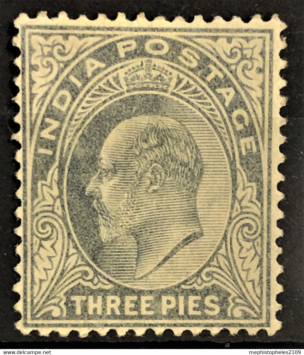 INDIA 1902/09 - MLH - SC# 60 - 3p - 1902-11  Edward VII