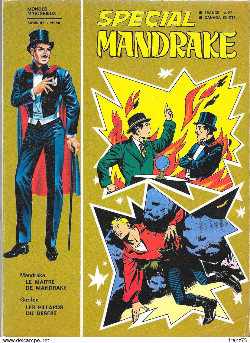 Spécial Mandrake (Flash Gordon)-6 n°s-éd.des Remparts 1970/71-TBE
