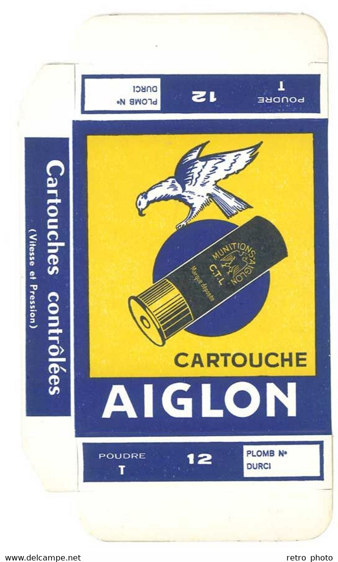 Boite Carton Cartouche Aiglon, André Julien, Arles - Boîtes