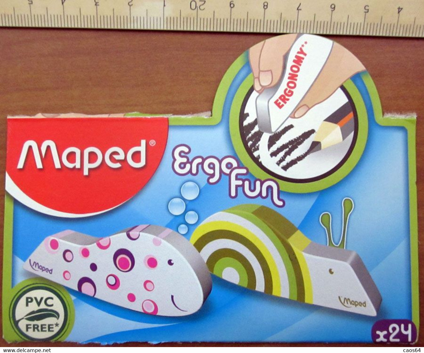 MAPED ERGO FUN  ETICHETTA BOX CARTA  ITALY - Other & Unclassified