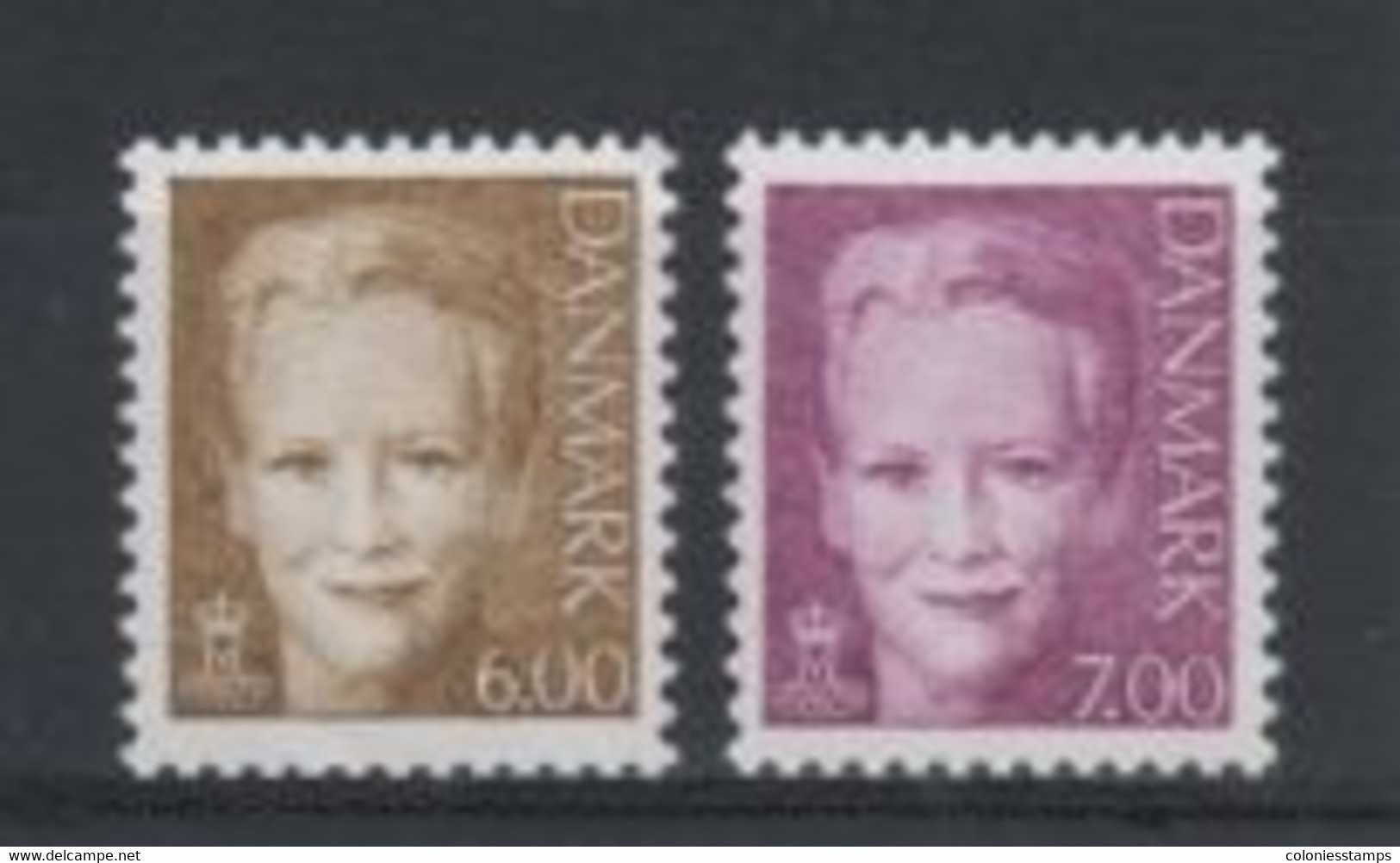 (S1058) DENMARK, 2001 (Definitives. Queen Margrethe II). Complete Set. Mi ## 1279-1280. MNH** - Ungebraucht