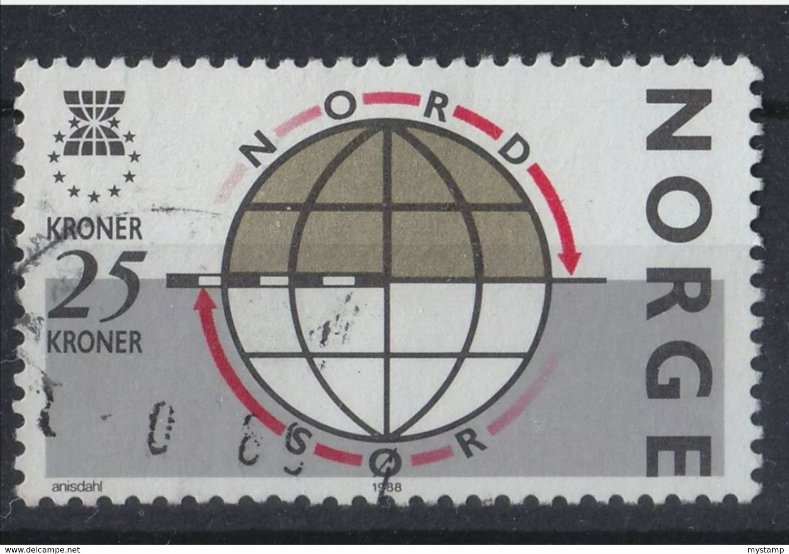 EARLY ISSUE STAMP FROM NORWAY POSTAL CANCLED - Otros & Sin Clasificación