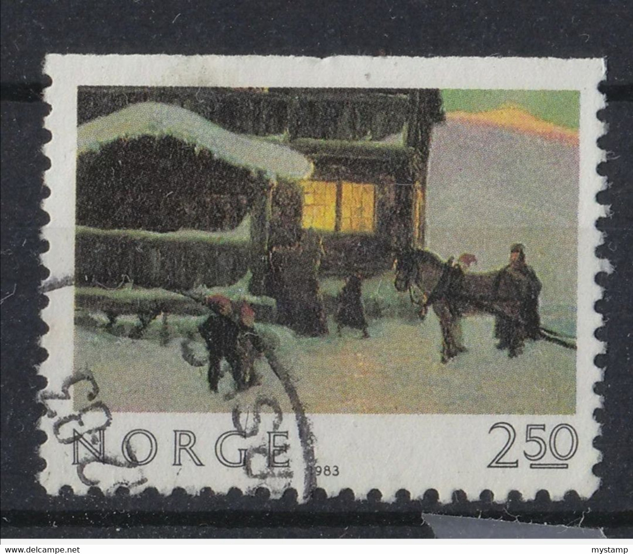 EARLY ISSUE STAMP FROM NORWAY POSTAL CANCLED - Altri & Non Classificati