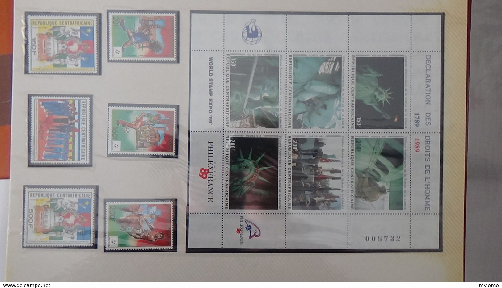 L21 Très belle collection Afrique dont Benin, Cameroun, Centrafrique et Comores en timbres et blocs ** A saisir !!!