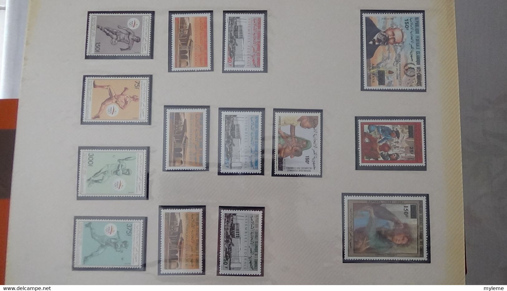 L21 Très belle collection Afrique dont Benin, Cameroun, Centrafrique et Comores en timbres et blocs ** A saisir !!!