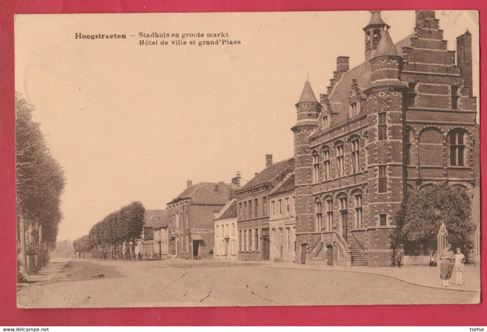 Hoogstraten - Standhuis Groote Markt - 1923 ( Verso Zien ) - Hoogstraten