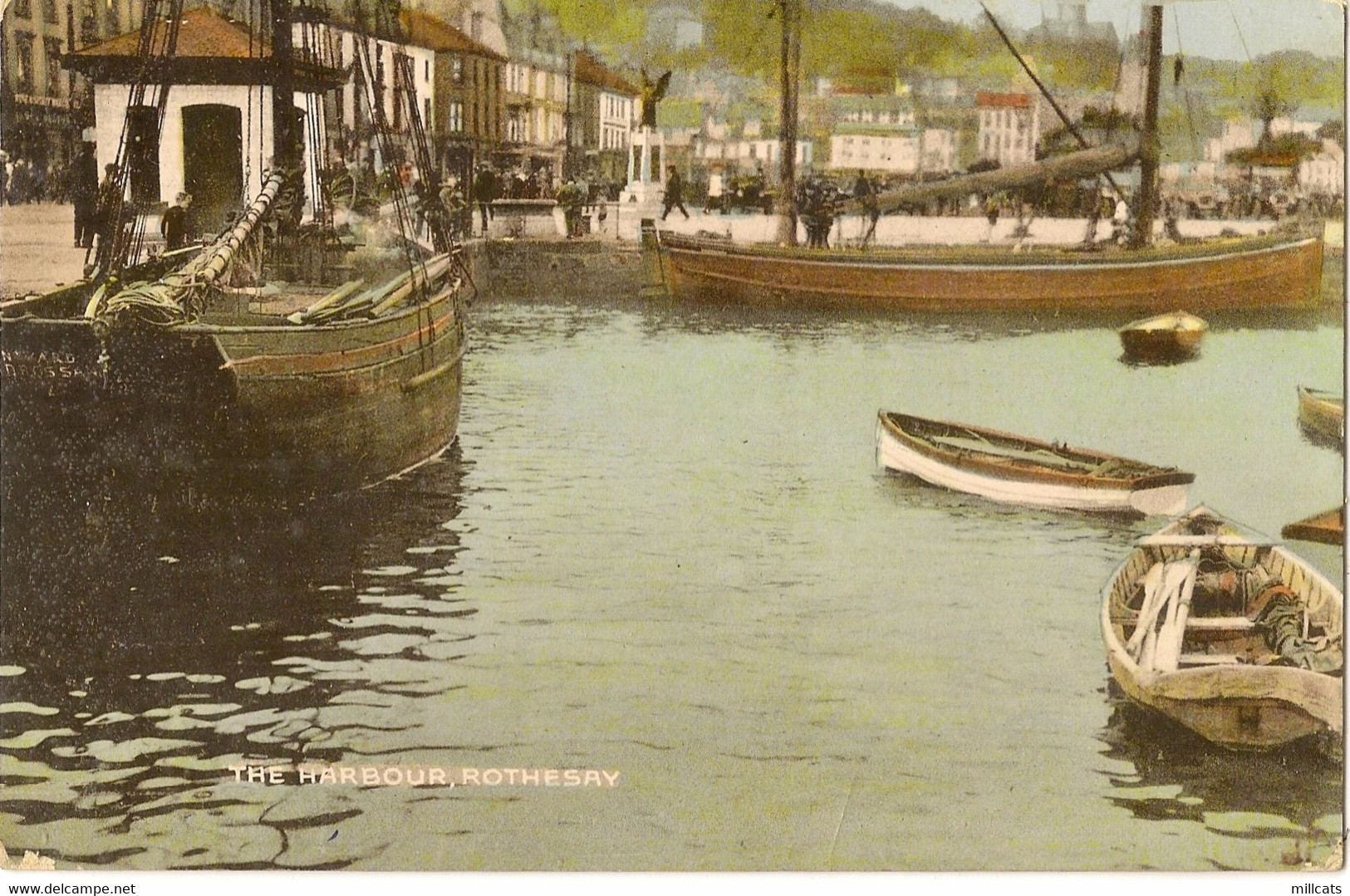 ARGYLL AND BUTE      ROTHESAY   THE HARBOUR AND FISHING BOATS - Argyllshire