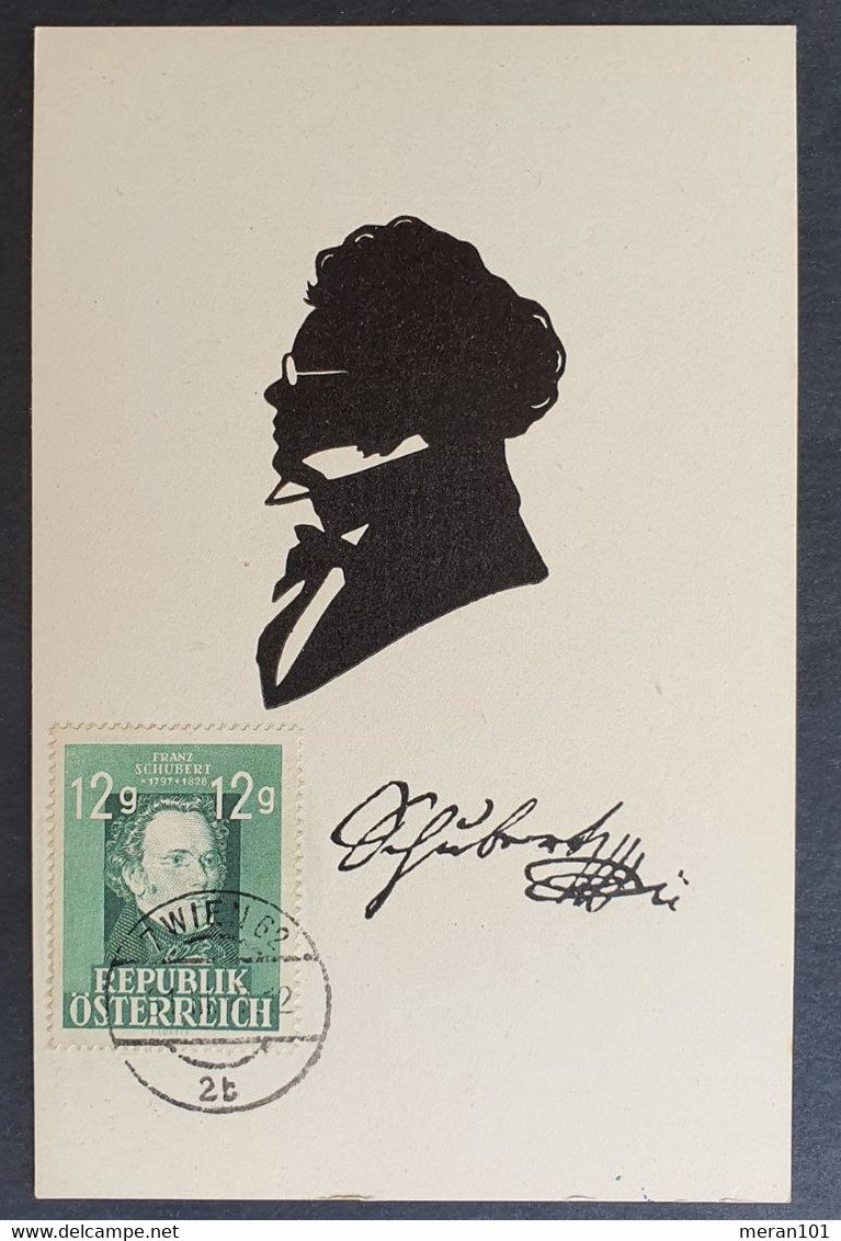 Österreich 1947, Postkarte ANK 819 "Franz Schubert" - Cartas & Documentos