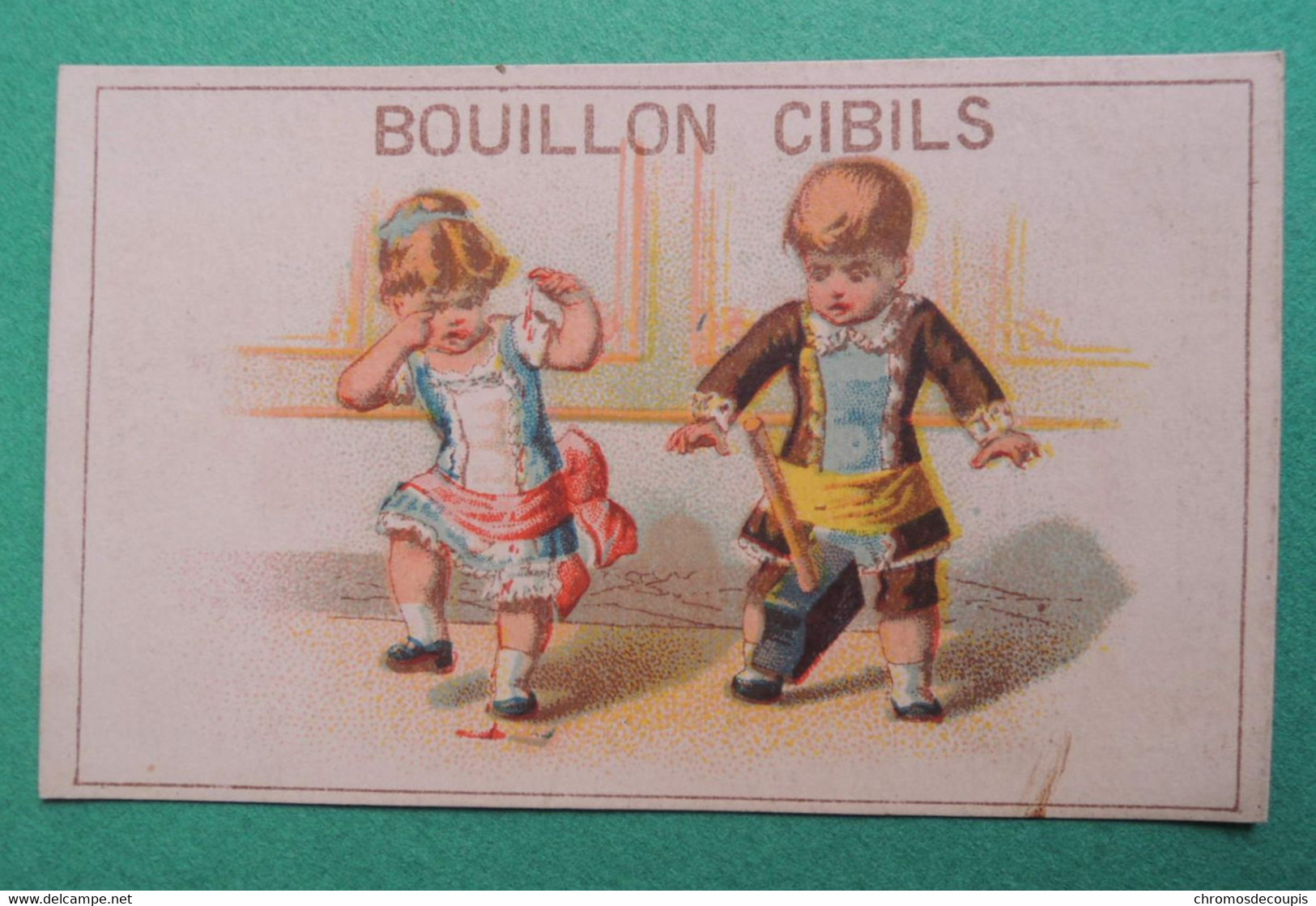 Chromo CIBILS. Cibils Bouillon Cibils. Enfants. Doigt écrasé.marteau. Sang - Altri & Non Classificati