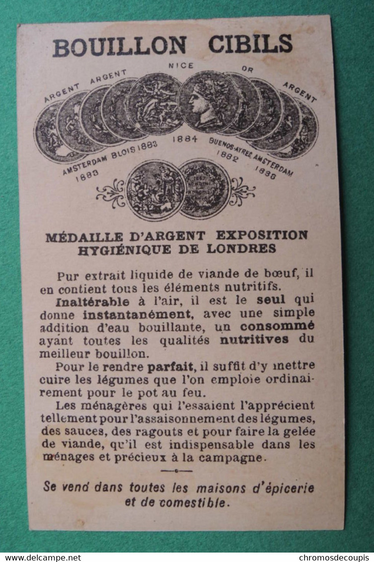 Chromo CIBILS. Cibils Bouillon Cibils. Enfants. Doigt écrasé.marteau. Sang - Altri & Non Classificati