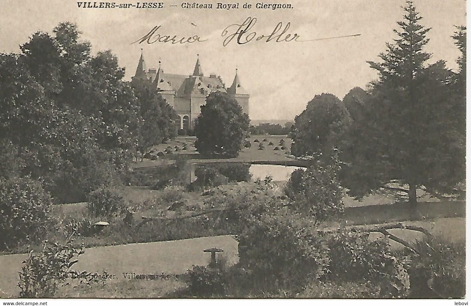 VILLERS-SUR-LESSE « Château Royal De Ciergnon » (1911) - Autres & Non Classés