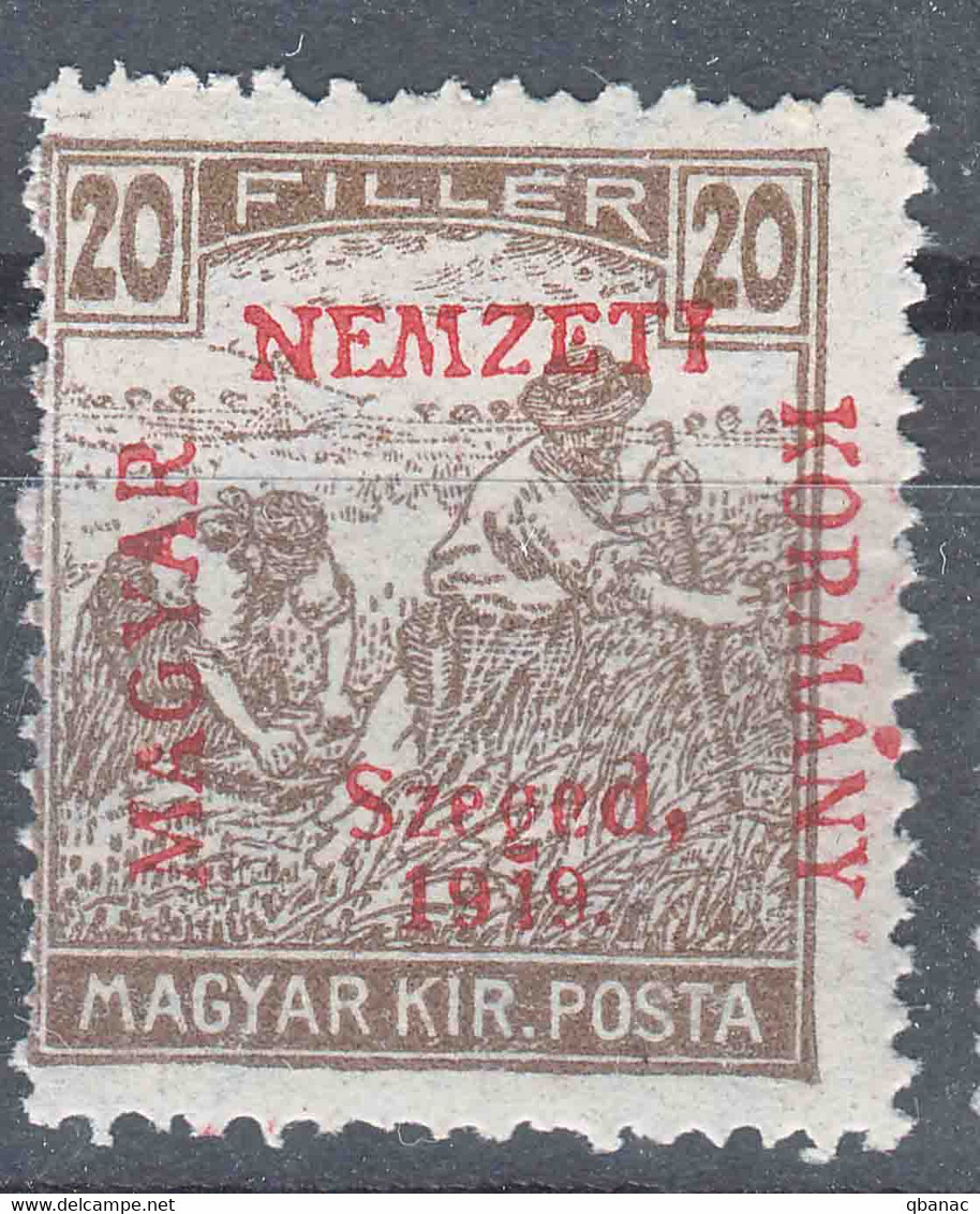 Hungary Szegedin Szeged 1919 Mi#11 Mint Hinged, Magyar Kir Posta, Curiosity - Szeged