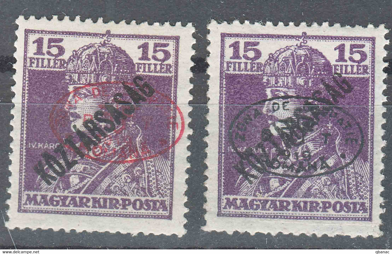 Hungary Debrecen Debreczin 1919 Mi#57 A And B, Mint Hinged - Debreczen