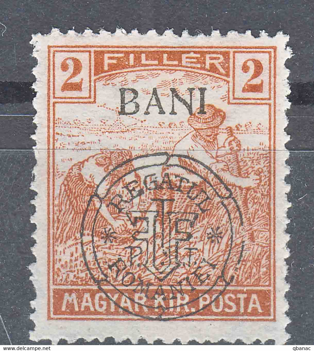 Romania Overprint On Hungary Stamps Occupation Transylvania 1919 Mi#26 I Mint Hinged - Transsylvanië
