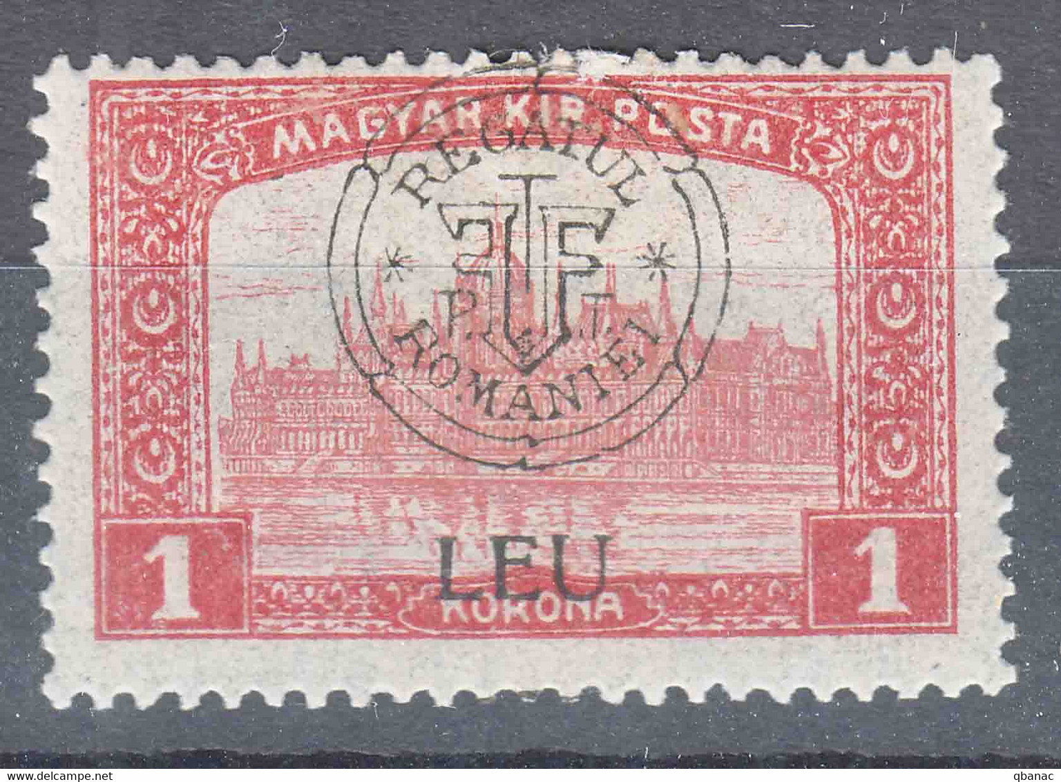 Romania Overprint On Hungary Stamps Occupation Transylvania 1919 Mi#40 I Mint Hinged - Transylvania